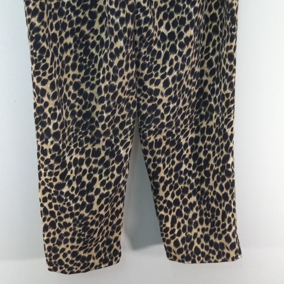 J. Crew Jamie Pants Leopard Print Pull on High Waisted Sz.0 - Picture 8 of 10